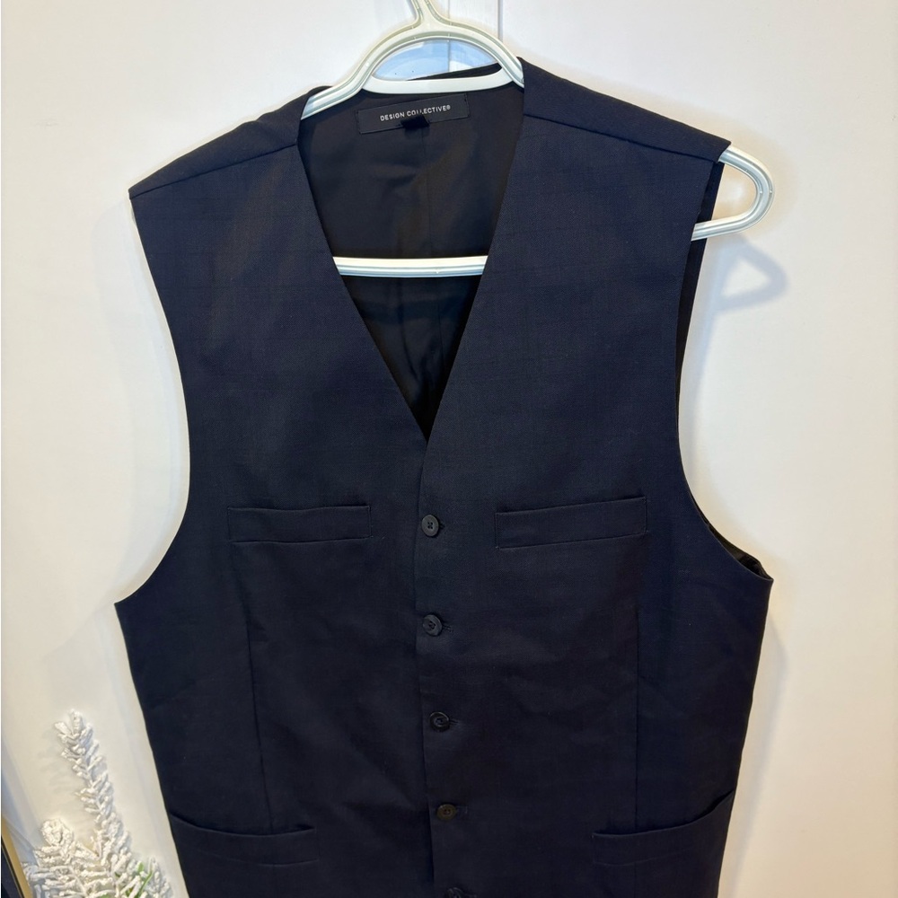 Elegant Navy Blue Men's Vest